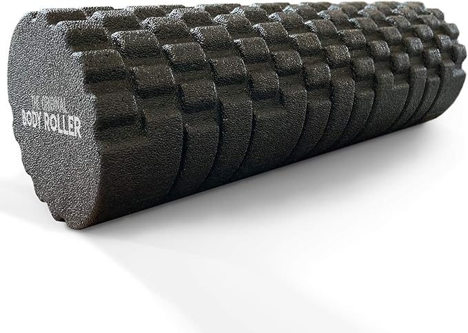 High Density Foam Roller Massager for Deep Tissue Massage of The Back and Leg Muscles - Self Myofascial Release of Painful Trigger Point Muscle Adhesions