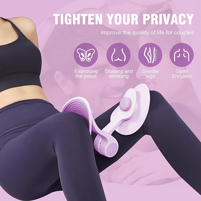 Thigh Master - Thigh Toner, Pelvic Floor Trainer, Kegel Trainer & Butt, Leg, Arm Toning Master Equipment for Home Gym Workout