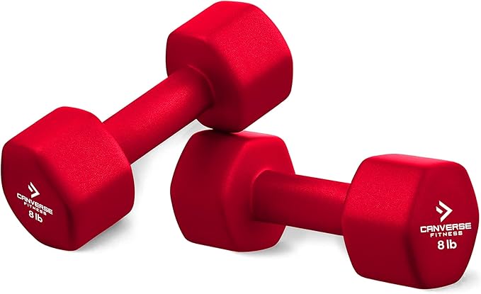 Neoprene Coated Dumbbell Sets of 2, Hand weight Dumbbells Anti-roll, Anti-Slip, Hexagon Shape for Strength Training Exercises Dumbbell Pairs for Men and Women, Ideal for Home Gym