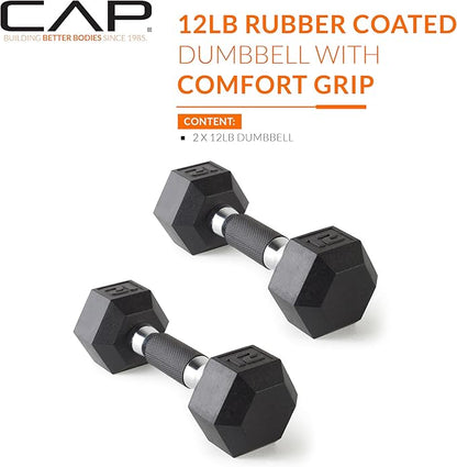 CAP Barbell Coated Dumbbell Weight Pairs