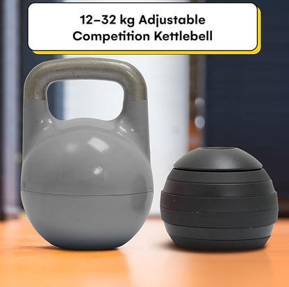 Kettlebell Kings Powder Coated Kettlebell Weights 4-48 KG | Hand weights Workout Gym Equipment & Strength training sets for Women & Men | Weights set for Home Gym- New