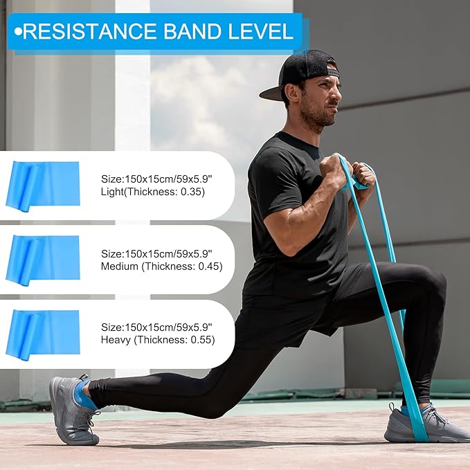 PATIKIL Resistance Exercise Bands Workout Bands Strengths Elastic Band for Strength Training Working Out Home Gym Physical Fitness Yoga