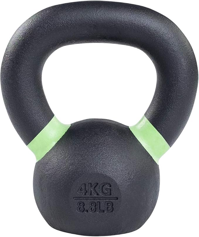 Body-Solid Single-Cast Gravity Casting Kettlebell (KBX4) with Kettles Grip Handle, Perfect Kettlebells for Weight Training and Core Workout, Kettle Bells for Men & Women, 4kg, 9lb