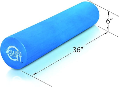 Foam Roller with High Density for Physical Therapy, Muscle Roller for Exercise and Muscle Recovery, Eco-Friendly Back Roller, Firm and Smooth Surface Massage Roller, Select Your Size