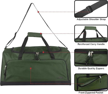 Lightweight Canvas Duffle Bags for Men & Women For Traveling, the Gym, and as Sports Equipment Bag/Organizer