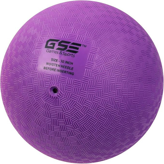 GSE Games & Sports Expert Inflatable Playground Balls, Kickball, Bouncy Dodge Ball, Handball. Great for 4 Square Ball Games, Gym, Yoga Exercises for Kids and Adults (7/8.5/10in, Several Colors Choice)