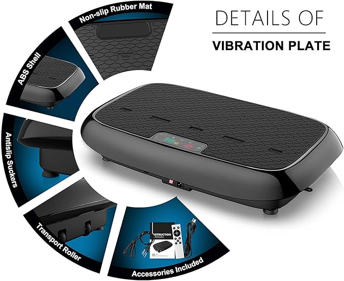 Vibration Plate, Whole Body Vibration Platform Exercise Machine