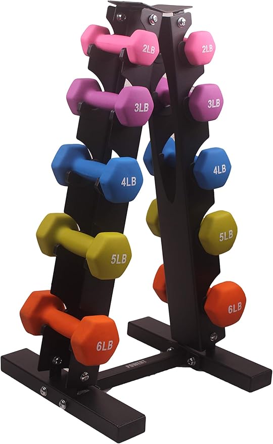 HEX Neoprene Dumbbell |Coated Colorful Hand Weights in Pair