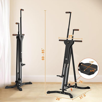 Vertical Climber Exercise Machine for Home Gym 4 Metal 5-Level Heights