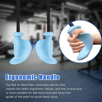 Tricep Rope with Ergonomic Handles, 36 Inch Tricep Pull Down Rope for Cable Machine, Pulley System, Triceps Rope Cable Attachment for Gym, Home