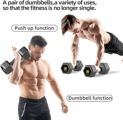 Hex Dumbbells PVC Encase Coating Free Weight Dumbbell