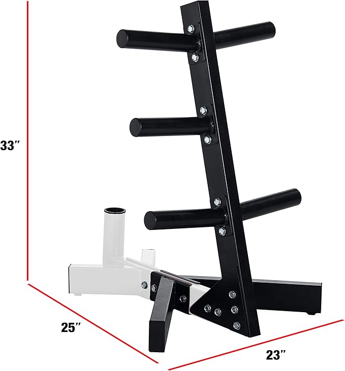 CAP Barbell Olympic Plate Tree Storage Rack, Multiple Colors