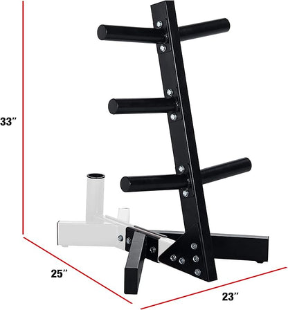 CAP Barbell Olympic Plate Tree Storage Rack, Multiple Colors