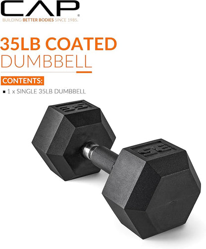 CAP Barbell Coated Hex Dumbbell Weight