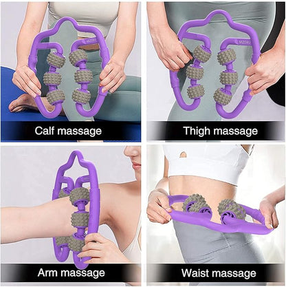 Muscle Roller, Trigger Point Muscle Roller for Calves, Leg, Arms, Tennis Elbow, Foam Roller Deep Massage Tool for Relieve Muscle Soreness, Stiffness