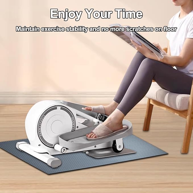 Ellipse Leg Exerciser Machine Non-Slip Mat, Apply to Under Desk Elliptical Peddler While Sitting, Perfect for Electric Seated Foot Pedal Exerciser, Enhanced Stability & Floor Protection