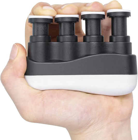 Finger Strengthener (Medium - 6lbs / 2.5kg) –Hand-held Exerciser Guitar Trainer for 4 Kinds Of Tension Adjustable for Guitar, Piano, Trigger Finger Training, Improve Finger Agility And Strength