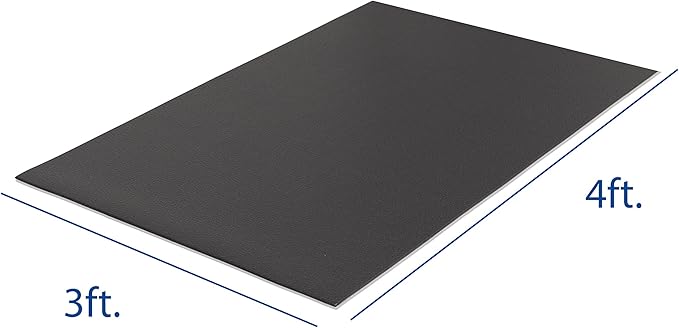 Xterra Floor Mat — Heavy Duty, Thick 6mm PVC, Nonslip, Textured Fitness Equipment Floor Protector for Treadmill or Bike