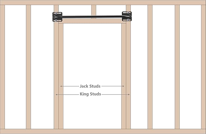 Heavy Duty Wall Mounted Pull Up Bar for Doorway - Fully Welded Construction Strength Training Pull-Up Bars, 1.25-Inch Durable Steel Tubing - Over Door Pull Up Bar with 4.8” Wall to Bar Spacing