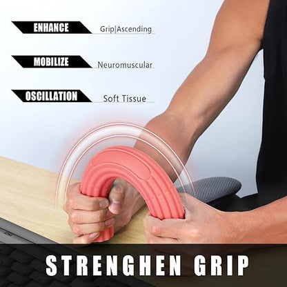 Flex Therapy Bar，Tennis Elbow Therapy Bar,Relieve Tendonitis Pain & Improve Grip Strength, Resistance Bar for Golfers Elbow, Tendonitis, Wrist, Forearms Pain Relief