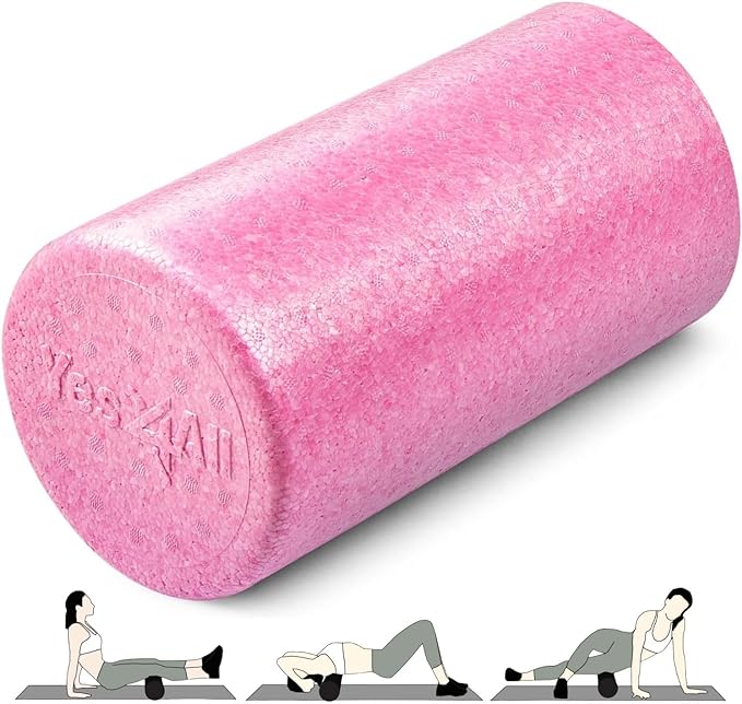 Yes4All High-Density Foam Roller for Back Pain Relief, Yoga, Exercise, Physical Therapy, Muscle Recovery & Deep Tissue Massage - 12, 18, 24, 36 inch