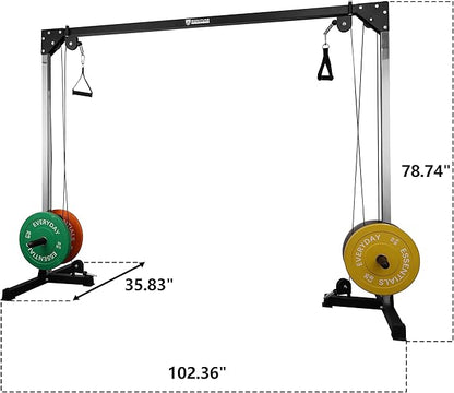 Signature Fitness Cable Crossover Machine for Weight Lifting