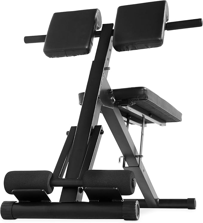 CAP Barbell Hyperextension/Ab Bench,Black