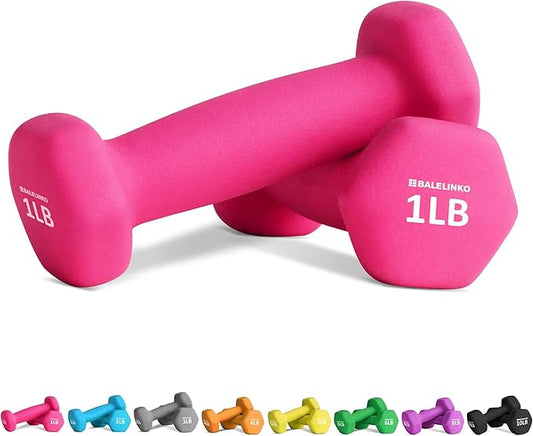 Balelinko Home Gym Equipment Workouts Strength Training Weight Loss Pilates Weights Yoga Sets Weights for Women, Men, Seniors and Youth