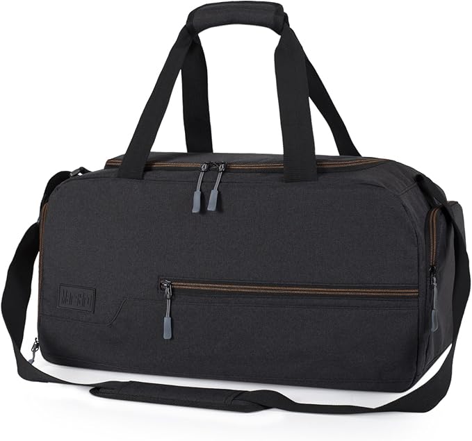 Water Resistant Sports Gym Travel Weekender Duffel Bag with Shoe Compartment