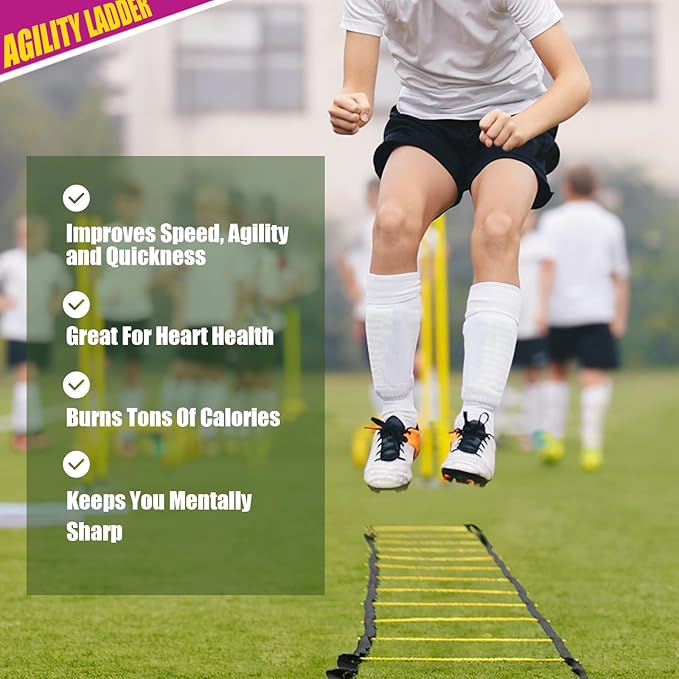 Teenitor Agility Ladder Speed Ladder Training Ladder for Soccer