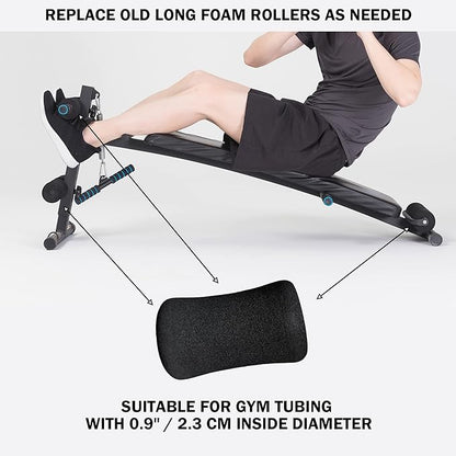 Foam Foot Pads Rollers Set of a Pair for Home Gym Exercise Machines Equipments