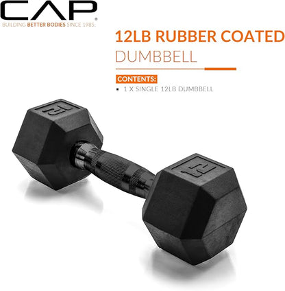 CAP Barbell Coated Hex Dumbbell Weight