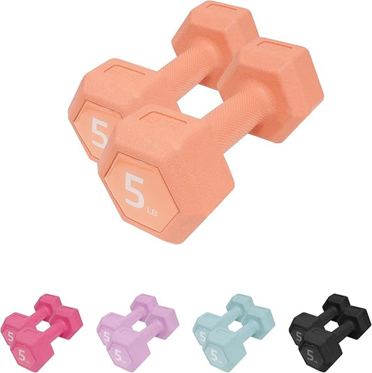 Dumbbell Sets - 5/10/15/20/25/36 lb Dumbbells Pair Hand Weights Set of 2 - Easy Grip - Arm Weights for Men and Women, Home Gym Exercise Equipment for Workouts Fitness Strength Training