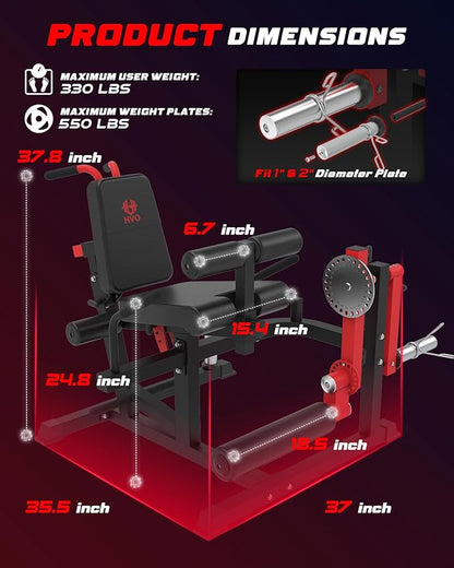 HVO Leg Extension and Curl Machine - Leg