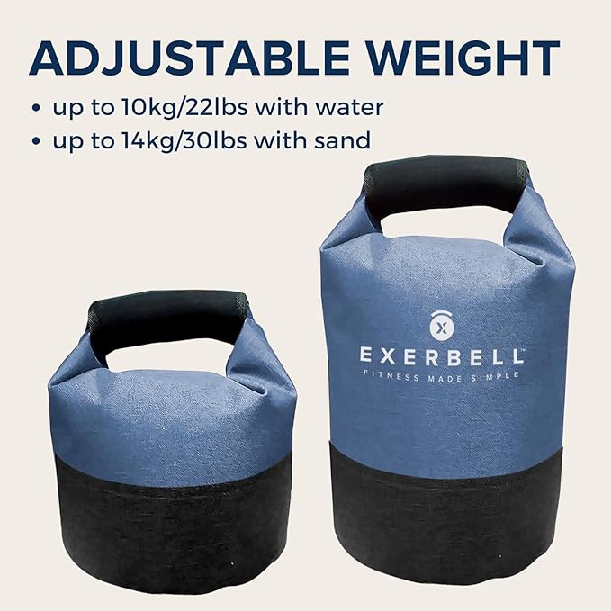 Foldable & adjustable kettlebell 2-14 kg – water- and sandbag kettlebell – Versatile Sandbag Training & Weight Bag – Premium Strength Training Equipment