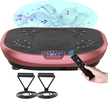 AXV Vibration Plate Exercise Machine Whole Body Workout Power Vibrate Fitness Platform Vibrating Machine Exercise Board for Weight Loss Shaping Toning Wellness Home Gyms Workout