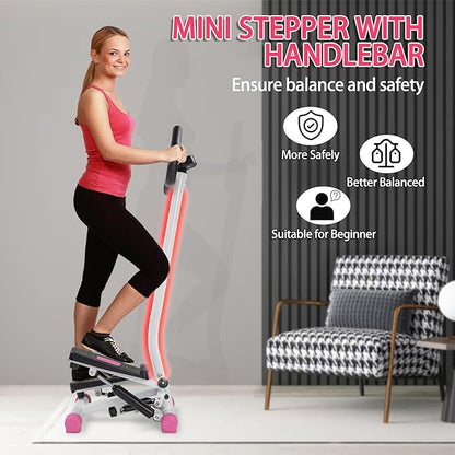 Ktaxon Mini Stepper Stair Stepper, Steppers for Exercise with 330LB Weight Capacity, Workout Equipment for Total Body Workout with Multiple Stability Design, Widened Foot Plate and LED Display