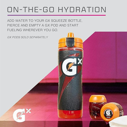 Gatorade Gx NFL Non-Slip Squeeze Bottles, 30 fl oz, Gx Hydration System