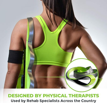 Gradient Fitness Stretching Strap for Physical Therapy, 12 Multi-Loop Stretch Strap 1.5" W x 8' L, Neoprene Handles, Physical Therapy Equipment, Yoga Straps for Stretching, Leg Stretcher