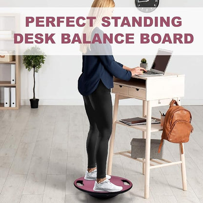 Yes4All Upgraded Wobble Balance Board, 16.34" TPE Non-slip, Stability Board for Home Gym, Standing Desk & Physical Therapy