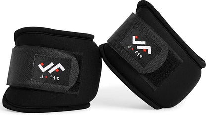 JFIT Wrist Weight Pair – Set of 2, Wrist Straps for Fitness, Walking, Workout – Multiple Size and Weight Options – Comfortable, Breathable, Moisture Absorbent Weight Straps for Men and Women