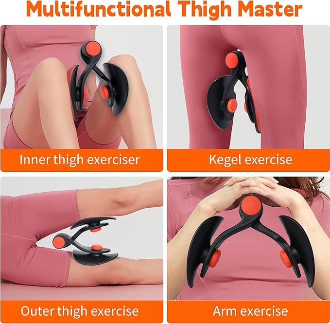 Thigh & Hip Strengtheners, Medium, Black Orange Red