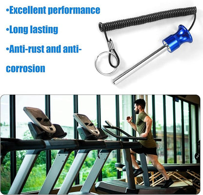 Magnetic Weight Stack Pin, Universal Weight Rack Pin Replacement with Elastic Cord Fitness Gym Performance Pin Drop Set Accessories for Strength Training Equipment Weight Stack Extender Machine