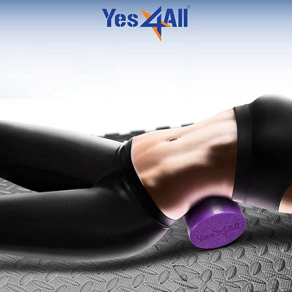 Yes4All Soft-Density Round PE 12/18/ 24/36 inch Foam Rollers for Muscle Massage, Yoga Core Exercise & Physical Therapy