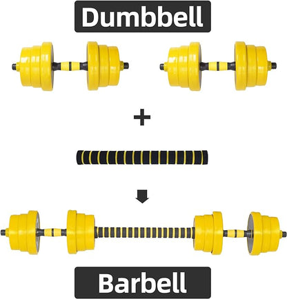 Nice C Weights, Dumbbell Set, Kettlebells, Adjustable Dumbbells, Barbell Weight Set, 20-40-50-70LB 3-in-1 set, Non-Slip, All-purpose