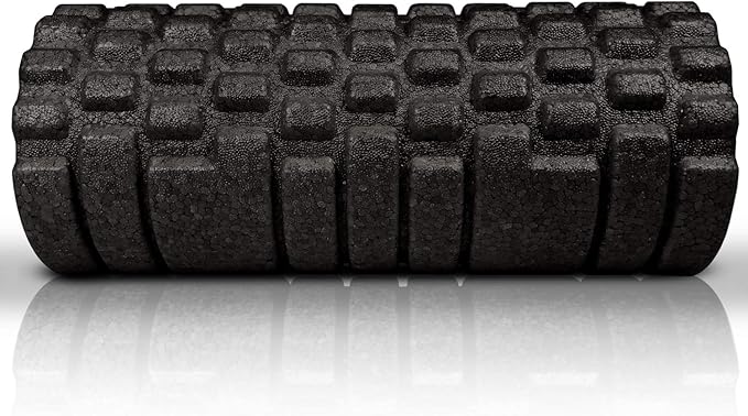 High Density Foam Roller Massager for Deep Tissue Massage of The Back and Leg Muscles - Self Myofascial Release of Painful Trigger Point Muscle Adhesions