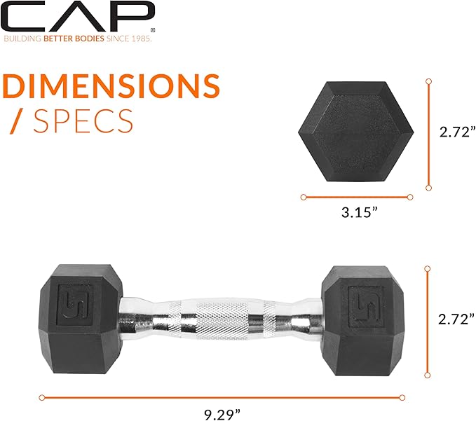 CAP Barbell Coated Dumbbell Set | 50lbs, 100lbs, 150lbs | Multiple Options