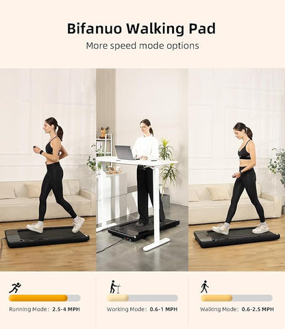 Walking Pad - Under Desk Treadmill, Treadmills for Home/Office, Portable Treadmill, Walking Pad Treadmill Under Desk with Remote Control LED Display- Ideal for Fitness Enthusiasts