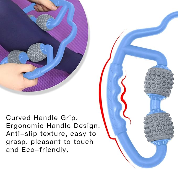 Muscle Roller, Trigger Point Muscle Roller for Calves, Leg, Arms, Tennis Elbow, Foam Roller Deep Massage Tool for Relieve Muscle Soreness, Stiffness