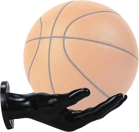 Hand Shaped Basketball Holder Wall Mount Gifts Basketball Room Decor Accessories Art Ball Decor Stand for Basketball, Football, Soccer, Volleyball